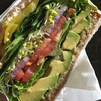 Fresh Twisted Cafe - Vegan Mayo, avocado, and all the veggies. Sooooo flavorful and bomb!! I'm hooked! - Coffee & Tea Near Me - Chico, California Fresh Twisted Cafe - Vegan Mayo, avocado, and all the veggies. Sooooo flavorful and bomb!! I'm hooked! - Coffee & Tea Near Me - Chico, California