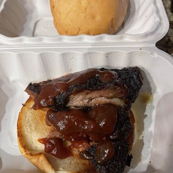 Cali BBQ - Around 17 bucks for this brisket sandwich not worth it at all! - Barbeque Near Me - Spring Valley, California Cali BBQ - Around 17 bucks for this brisket sandwich not worth it at all! - Barbeque Near Me - Spring Valley, California