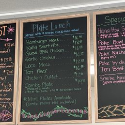 Breakfast, plate lunch, and Specials. Catering is available. Breakfast, plate lunch, and Specials. Catering is available.