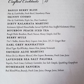 Basils Greek Dining - Cocktails - Greek Near Me - Aurora, Illinois
