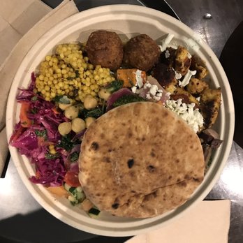 Roti - Falafel and Chicken Rice Bowl - Mediterranean Near Me - Chicago, Illinois