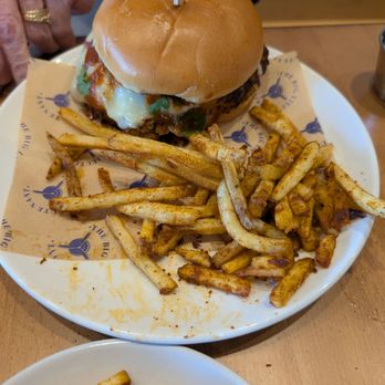 The Big Lieutenant - Pork Sandwich with fries - Salad Near Me - Bentonville, Arkansas The Big Lieutenant - Pork Sandwich with fries - Salad Near Me - Bentonville, Arkansas