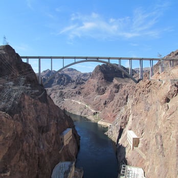 Mike O'Callaghan - Pat Tillman Memorial Bridge - The view of the bridge from Hoover Dam. - Landmarks & Historical Buildings Near Me - Clark County, Nevada Mike O'Callaghan - Pat Tillman Memorial Bridge - The view of the bridge from Hoover Dam. - Landmarks & Historical Buildings Near Me - Clark County, Nevada