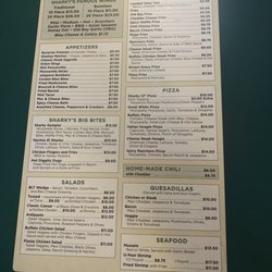 Sharky's Sports Bar & Grill - Page 2 of 2 menus
