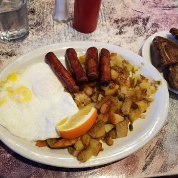 Barbie's Cafe - 2 egg sausage link breakfast. - Cafes Near Me - Anchorage, Alaska