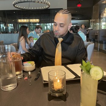 Pearl & Vine - Our table (drink: gin gin mule) - New American Near Me - Katy, Texas