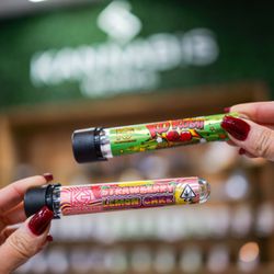 Kannabis Works - Santa Ana Cannabis & Weed Dispensary - Wide selection of cannabis products displayed at Kannabis Works in Santa Ana.