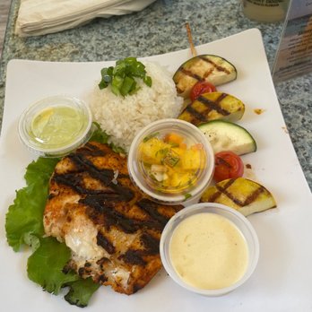 Pop's Sunset Grill - Blackened grouper entree - Seafood Near Me - Nokomis, Florida