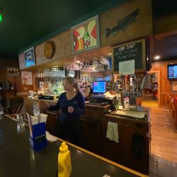 The Stone Lodge - This is Gwen the bar Goddess at the Stone Lodge.  Gwen welcomes her guests Overall The Stone Lodge is a Great Stop
