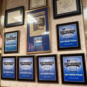 Bay Ridge Pizza - Their awards: best pizza in Bay Ridge - Pizza Near Me - Brooklyn, New York