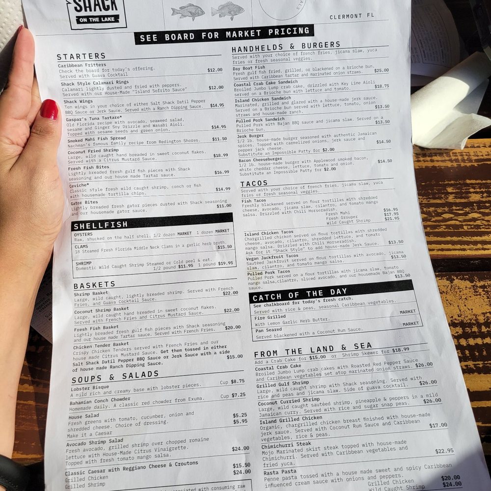 Salt Shack - Menu - Seafood Near Me - Clermont, Florida Salt Shack - Menu - Seafood Near Me - Clermont, Florida