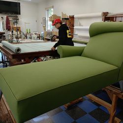 Long Wharf Upholstery & Fabrics - Chaise Upholstered in a Sunbrella Fabric