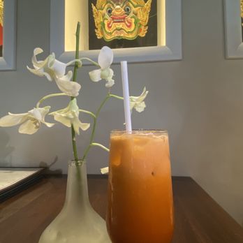 Rin Asian Cuisine - Thai sweet iced tea - Sushi Bars Near Me - Miami, Florida