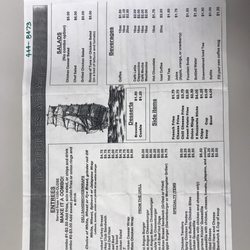 Dry Dock - Menu for lunch