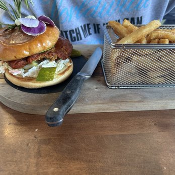 Fairview Farmers - Nashville Hot Chicken Sandwich - Breakfast & Brunch Near Me - Fairview, Texas