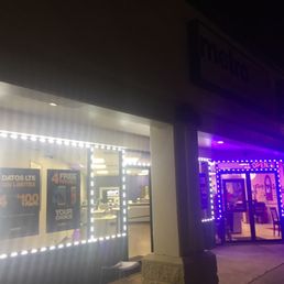 The purple lit front The purple lit front