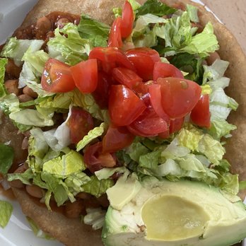 Itality - NDN Taco w red chile pinto beans & pumpkin chi queso - Vegan Near Me - Albuquerque, New Mexico