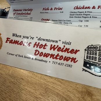 Famous Hot Weiner - Salad Near Me - Hanover, Pennsylvania