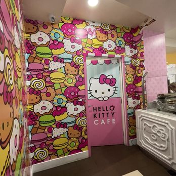 Hello Kitty Cafe - Left side of cafe decor - Desserts Near Me - Las Vegas, Nevada
