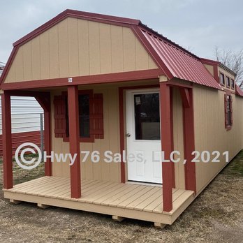 Highway 76 sales - Lofted Porch Cabin - Sheds & Outdoor Storage Near Me - Blanchard, Oklahoma Highway 76 sales - Lofted Porch Cabin - Sheds & Outdoor Storage Near Me - Blanchard, Oklahoma