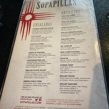 Sopapilla's - Menu 1 - Mexican Near Me - Franklin, Tennessee Sopapilla's - Menu 1 - Mexican Near Me - Franklin, Tennessee