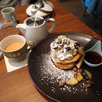 ZenCha Tea Cafe - Earl Grey pancakes and Earl Grey latte - Bubble Tea Near Me - Bexley, Ohio