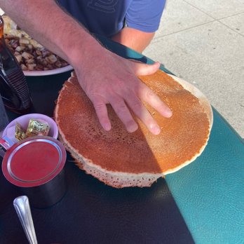 Potato Shack Cafe - Manhole size pancake - American Near Me - Encinitas, California
