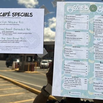 Guieb Cafe - Menu - New American Near Me - Aiea, Hawaii