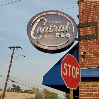 Central BBQ - The sign with the name. - Barbeque Near Me - Memphis, Tennessee Central BBQ - The sign with the name. - Barbeque Near Me - Memphis, Tennessee