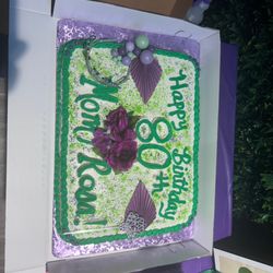 Latitude Seafood - Mom's beautiful cake of her favorite colors