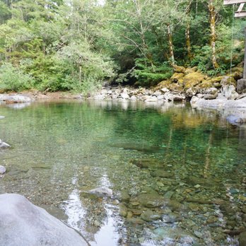 Shady Cove Campground - view of the creek - Campgrounds Near Me - Lyons, Oregon