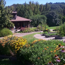 Emandal - The dining hall (down stairs) and office/ shop/ library (up stairs). - Guest Houses Near Me - Willits, California