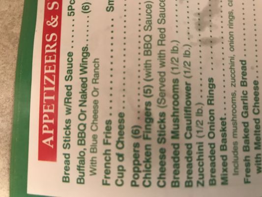 Menu photo 2 John Gino's Pizza & Catering Justice, IL