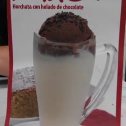 XufaChoc Horchata con helado de chocolate