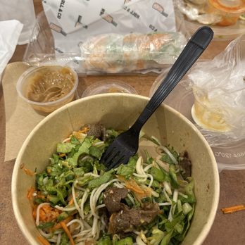 Roll & Co - Beef bulgogi Beef Bulgogoi Vermicelli Bowl Og Sauce, Orange Sauce, Peanut Hoisin, Sweet & Kinda Spicy Gochujang (V), Green Goddess - Vietnamese Near Me - Brea, California