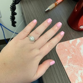 Day Spa Nails - I asked for a natural shape and got pretty squared edges, and in my ring finger you can see how unevenly my nail was filed. - Nail Salons Near Me - Fort Worth, Texas Day Spa Nails - I asked for a natural shape and got pretty squared edges, and in my ring finger you can see how unevenly my nail was filed. - Nail Salons Near Me - Fort Worth, Texas
