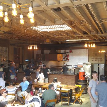 Hometown Bar-B-Que - Room 1, the entry. That's the kitchen on the far wall and the bar is on the right out of frame. - Barbeque Near Me - Brooklyn, New York Hometown Bar-B-Que - Room 1, the entry. That's the kitchen on the far wall and the bar is on the right out of frame. - Barbeque Near Me - Brooklyn, New York