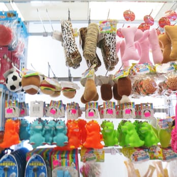 Daiso - doggie toys. but probably toxic plastic, so don't
give to your dog - Discount Store Near Me - Los Angeles, California
