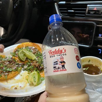 Teddy’s Red Tacos - Horchata and tacos of goat! - Food Trucks Near Me - Downey, California Teddy’s Red Tacos - Horchata and tacos of goat! - Food Trucks Near Me - Downey, California