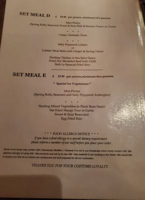 Menu photo 1 Sinh Le London, XGL