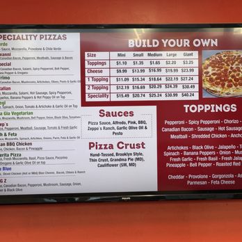 Zeppo's Pizza - Main menu - Pizza Near Me - Bakersfield, California Zeppo's Pizza - Main menu - Pizza Near Me - Bakersfield, California