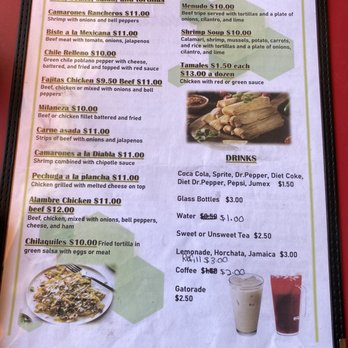 Antojitos Mexicanos El Guarache - Menu2 - Mexican Near Me - Broken Bow, Oklahoma