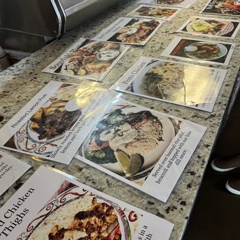 Alpha Omega Grill & Bakery - Countertop menu display - Coffee & Tea Near Me - Waco, Texas
