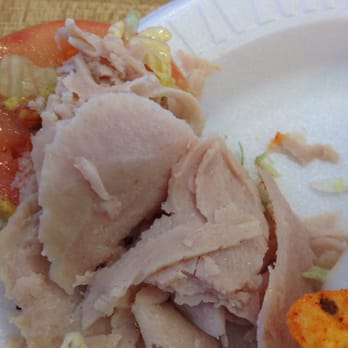 Baldinos Giant Jersey Subs - This is the very processed turkey meat on my sandwich! Worst sub! - Sandwiches Near Me - Augusta, Georgia