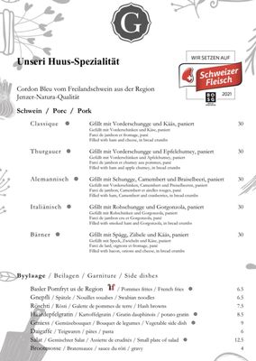Menu photo 1 Restaurant Gifthüttli Basel, BS Menu photo 1 Restaurant Gifthüttli Basel, BS