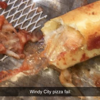 Windy City Pizza - Plastic in the crust - Pizza Near Me - Oswego, Illinois