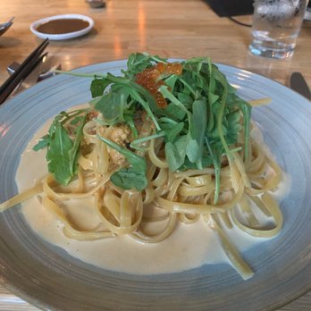Kokkaku - Uni Cream Fettucine with Ikura - New American Near Me - Seattle, Washington Kokkaku - Uni Cream Fettucine with Ikura - New American Near Me - Seattle, Washington