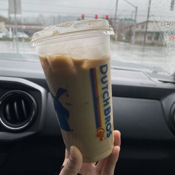 Dutch Bros Coffee - Oat milk kicker - Coffee & Tea Near Me - Happy Valley, Oregon Dutch Bros Coffee - Oat milk kicker - Coffee & Tea Near Me - Happy Valley, Oregon