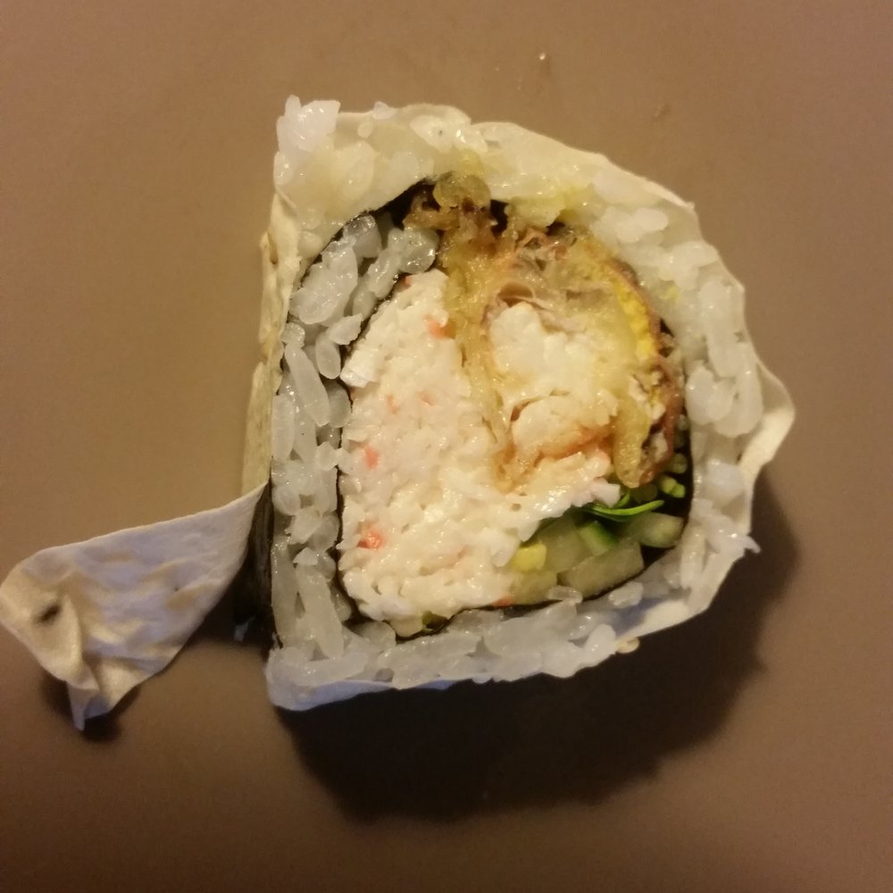 Sushi Lounge - Poway - The stuff peeling off is what they use to hold the rice to the outside of the roll--amateurs. - Sushi Bars Near Me - Poway, California Sushi Lounge - Poway - The stuff peeling off is what they use to hold the rice to the outside of the roll--amateurs. - Sushi Bars Near Me - Poway, California