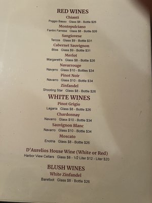 Menu photo 4 D'Aurelios Fort Bragg, CA